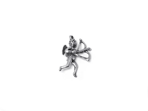 Cupid Charm Sterling Silver 17.5mm, valentine charms, romantic charms, Cupid charms - SP321 - BeadPrism