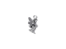 Load image into Gallery viewer, Fairy On Branch Charm Sterling Silver 18mm, Fantasy Charms, Fairy On Branch charms - SP325 - BeadPrism