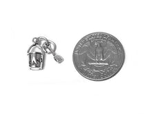 Load image into Gallery viewer, Pail and Shovel 2 Piece Charm Sterling Silver 16mm, Summer Charms, Sand Bucket charms - SP336 - BeadPrism