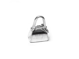 Purse Charm Sterling Silver 13mm, Shopping Charms, Fashion Charms, Purse Charms - SP352 - BeadPrism