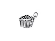Load image into Gallery viewer, Ladies Hair Comb Charm Sterling Silver 21mm, Fashion Charms, Ladies Hair Comb charm - SP353 - BeadPrism