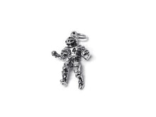 Load image into Gallery viewer, Football Player 34 Charm Sterling Silver 23mm, Sports charms, Football Player charms - SP366 - BeadPrism