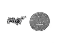 Load image into Gallery viewer, Music Staff Charm Sterling Silver 21.5mm, Music Charms, Song charms, Musical Staff Charms - SP382 - BeadPrism