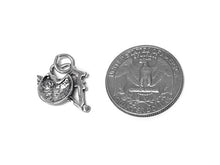 Load image into Gallery viewer, I Love Dance Charm Sterling Silver 15mm, Dancer Gift, Love Charms, I Love Dance charms - SP395 - BeadPrism