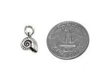 Load image into Gallery viewer, Nautilus Shell Charm Sterling Silver 11mm, Conch Charm, Beach charm, Sea Charm, Shell charms - SP410 - BeadPrism