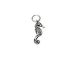 Seahorse Charm Sterling Silver 18mm, Animal Charm, Beach charm, Ocean Charm, Seahorse charms - SP412