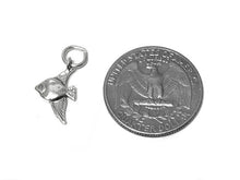 Load image into Gallery viewer, Angel Fish Charm Sterling Silver 17.5mm, Beach charm, Ocean Charm, Sea charm, Fish charm -SP415 - BeadPrism