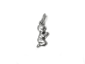 Praying Child Boy Charm Sterling Silver 18mm, Religious Charms, Praying Boy Charm - SP423 - BeadPrism