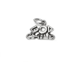 God Child Charm Sterling Silver 13mm, Religious Charms, Christian charms, God Child charms - SP431 - BeadPrism
