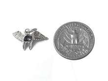 Load image into Gallery viewer, Tooth Fairy Charm Sterling Silver 12.5mm, Fantasy Charms, Fairy charms, Fairy Tooth charms - SP455 - BeadPrism