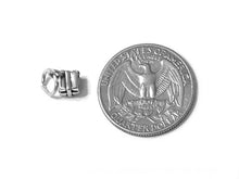 Load image into Gallery viewer, Gift Box Charm Sterling Silver 9.5mm, silver Present Charm, Friendship charm, Gift Box charm - SP460 - BeadPrism