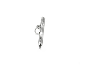 Pencil Charm Sterling Silver 5mm, Student Charms, School Charms, Pencil charms - SP264 - BeadPrism