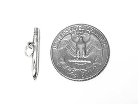 Pencil Charm Sterling Silver 5mm, Student Charms, School Charms, Pencil charms - SP264 - BeadPrism