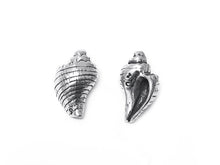Load image into Gallery viewer, Conch Shell Charm Sterling Silver 17mm, Nautical charms, beach charms, Conch Shell charms SP265 - BeadPrism