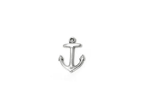 Anchor Charm Sterling Silver 13.5mm, Boat Charm, Ocean, Nautical Charms, Anchor charms - SP269 - BeadPrism