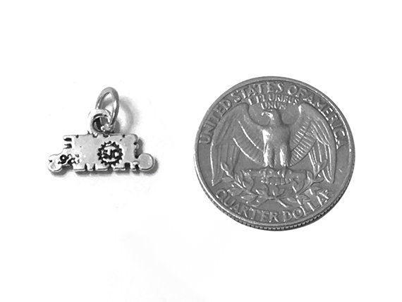 State Champs Charm Sterling Silver 9.5mm, Victory Charms, State Champs charms - SP484 - BeadPrism