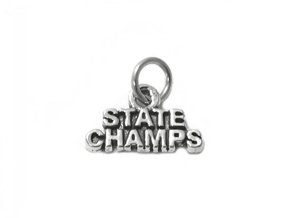 State Champs Charm Sterling Silver 9.5mm, Victory Charms, State Champs charms - SP484 - BeadPrism