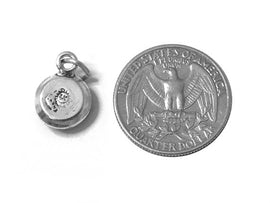 Coffee Charms, Tea charms, Cup, Spoon and Saucer Charm Sterling Silver 16.5mm, Cooking Charm - SP515 - BeadPrism