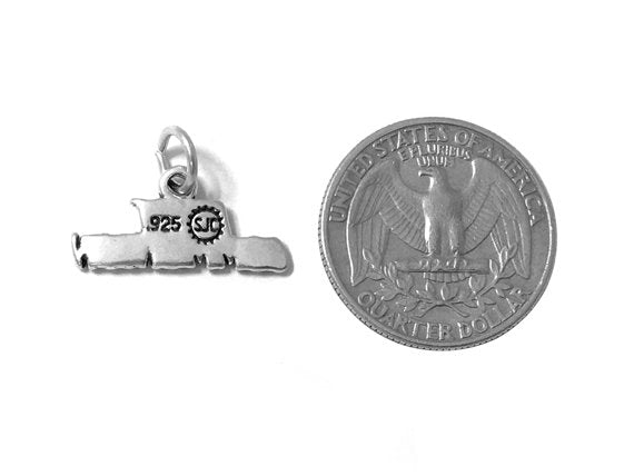 First Communion Charm Sterling Silver 10.5mm, Christian Charm, First Communion Charm - SP533 - BeadPrism