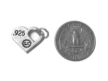 Load image into Gallery viewer, Faith Hope Love Charm Sterling Silver 16mm, Faith charm, Hope charm, Love charm, wedding charm SP535 - BeadPrism