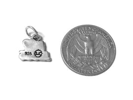 I Love Jesus Charm Sterling Silver 12mm, Religious Charms, I Love Jesus Charms - SP540 - BeadPrism