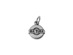 Me Time Charm Sterling Silver 12mm, Words Charms, Affirmation Charms, Lifestyle charms - SP583 - BeadPrism