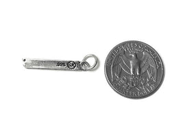 Marines Charm Sterling Silver 27mm, silver Military Charms, Patriotic Charm, Marines Charm - SP638 - BeadPrism