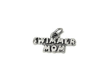 Load image into Gallery viewer, Swimmer Mom Charm Sterling Silver 11.5mm, Sports Charms, Team Mom Charms, Swimmer Mom charms - SP647 - BeadPrism