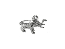 Load image into Gallery viewer, Elephant Charm Sterling Silver 12.5mm, Animal Charms, Safari, Nature charms, Elephant charms - SP655 - BeadPrism