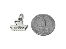 Load image into Gallery viewer, I Love Monster Trucks Charm Sterling Silver 14mm, Truck Charms, I Love Monster Trucks charms - SP667 - BeadPrism