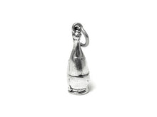 Load image into Gallery viewer, Wine Bottle Charm Sterling Silver 21mm, Bottle Charms, wine charms, Bartender Charms - SP687 - BeadPrism