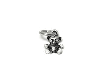 Load image into Gallery viewer, Teddy Bear Charm Sterling Silver 9.5mm, Toy Charm, Love charm, Gift charm, Teddy Bear charms - SP688 - BeadPrism