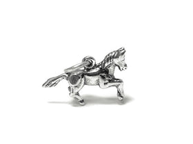 Horse Charm Sterling Silver 12.5mm, Animal Charms, Mare charm, Stallion charms, Horse Charms - SP691 - BeadPrism