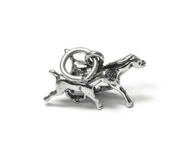 Running Horses Charm Sterling Silver 11.5mm, Animal Charms, Horse Charms, Horse Filly Charms - SP692 - BeadPrism