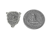 Load image into Gallery viewer, Virgin Mary Rosary Center connector Sterling Silver 21mm, rosary center, Virgin Mary Charm - SP700 - BeadPrism