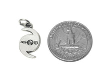 Load image into Gallery viewer, Hurricane Charm Sterling Silver 21.5mm, Weather Charms, Typhoon Charms, Hurricane charms - SP715 - BeadPrism