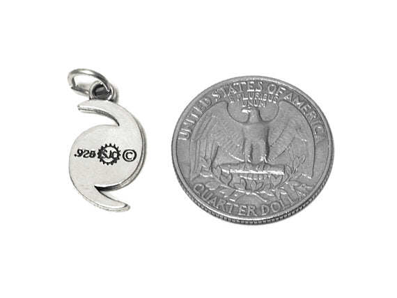 Hurricane Charm Sterling Silver 21.5mm, Weather Charms, Typhoon Charms, Hurricane charms - SP715 - BeadPrism