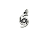 Hurricane Charm Sterling Silver 21.5mm, Weather Charms, Typhoon Charms, Hurricane charms - SP715