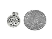 Load image into Gallery viewer, Champs with Basketball Ball Hoop Charm, Sterling Silver 17.5mm, Basketball Champs Charms - SP744 - BeadPrism