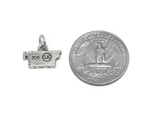 Load image into Gallery viewer, Tough Love Charm Sterling Silver 10mm, Engagement Charms, Wedding Charms, Tough Love charms - SP747 - BeadPrism