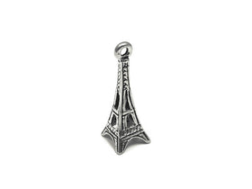 Eiffel Tower Charm Sterling Silver 21mm, France Charms, Paris Charms, Eiffel Tower charms - SP771 - BeadPrism
