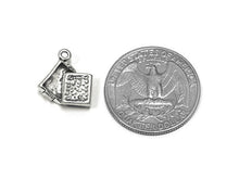 Load image into Gallery viewer, Chocolate Box Charm Sterling Silver 13mm, love charms, Gift Box Charms, Chocolate Box charms - SP772 - BeadPrism