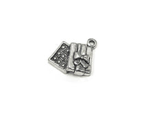 Load image into Gallery viewer, Chocolate Box Charm Sterling Silver 13mm, love charms, Gift Box Charms, Chocolate Box charms - SP772 - BeadPrism