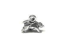 Load image into Gallery viewer, Bear Charm Sterling Silver 8mm, Animal Charms, Wild charms, Nature Charms, Bear charms - SP789 - BeadPrism