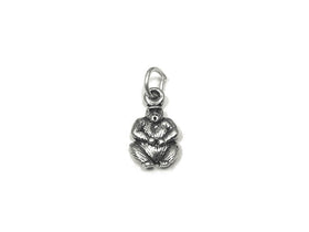 Gorilla Charm Sterling Silver 14mm, Animal Charms, Monkey charms, Zoo Charms, Gorilla charms - SP793 - BeadPrism