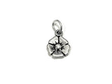 Poppy Flower Charm Sterling Silver 11mm, Floral Charms, Flower charms, Poppy Flower charms - SP791