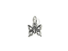 Load image into Gallery viewer, Butterfly Charm Sterling Silver 9mm, Bug Charm, Animal charm, Nature charm, Butterfly charms - SP802 - BeadPrism