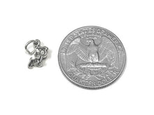 Load image into Gallery viewer, Puppy Charm Sterling Silver 10mm, Silver Pet Charms, Animal Charms, Dog charms, Puppy charms - SP806 - BeadPrism