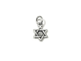 Star Of David Charm Sterling Silver 10mm, Star Charm, Religious charms, Star Of David Charms - SP820 - BeadPrism