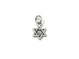 Star Of David Charm Sterling Silver 10mm, Star Charm, Religious charms, Star Of David Charms - SP820